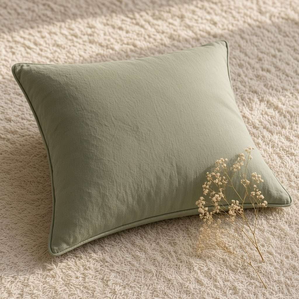 Ligne Douce — Housse de coussin coton
