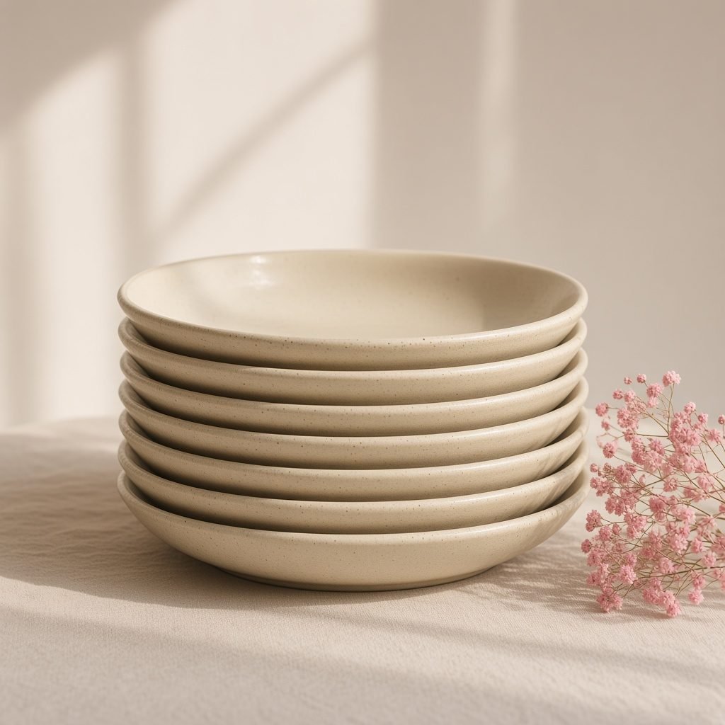 Set de 4 assiettes grès